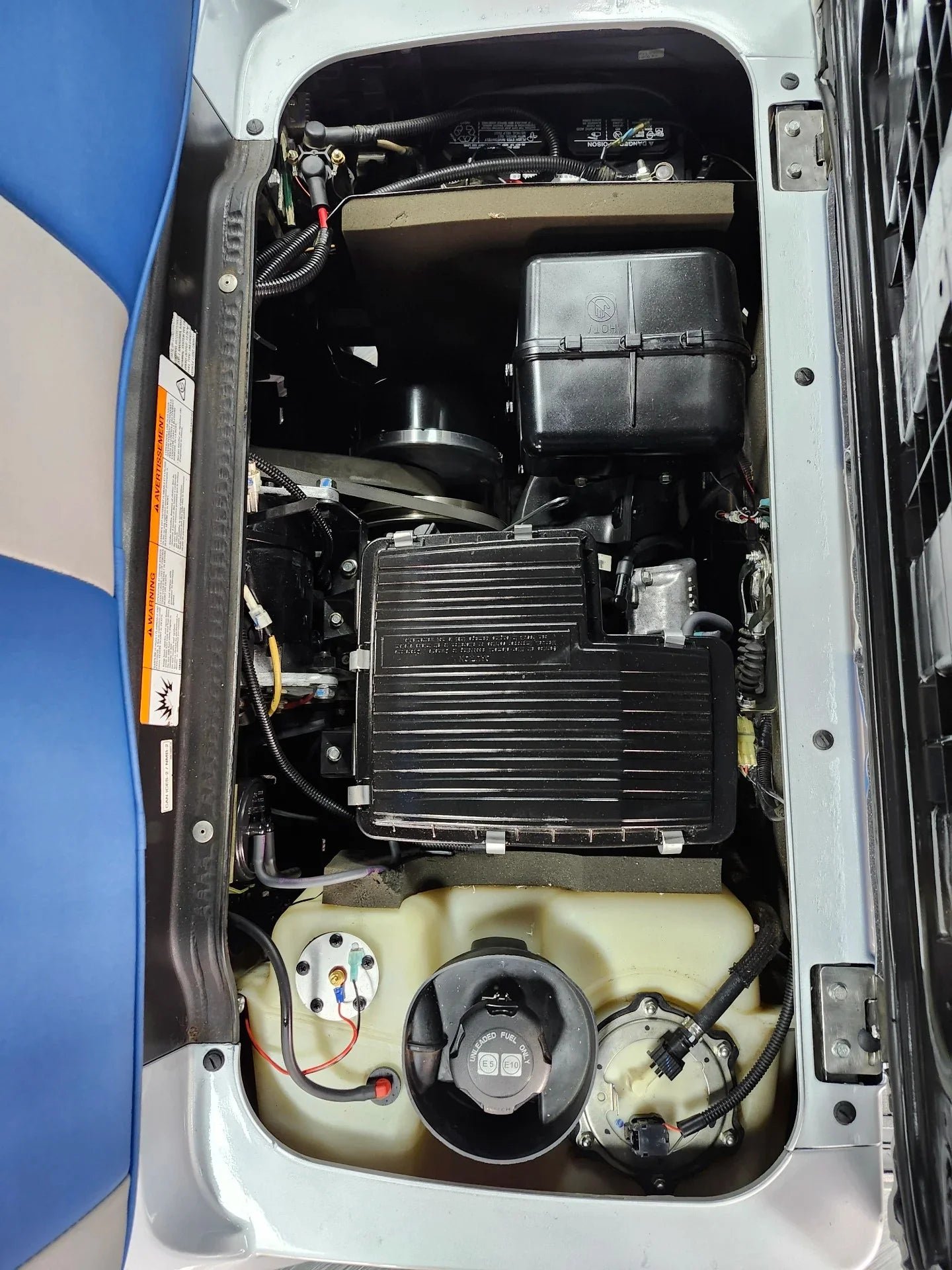 Blue 2021 Yamaha Drive 2 QuieTech EFI Golf Cart for Sale - Image 8
