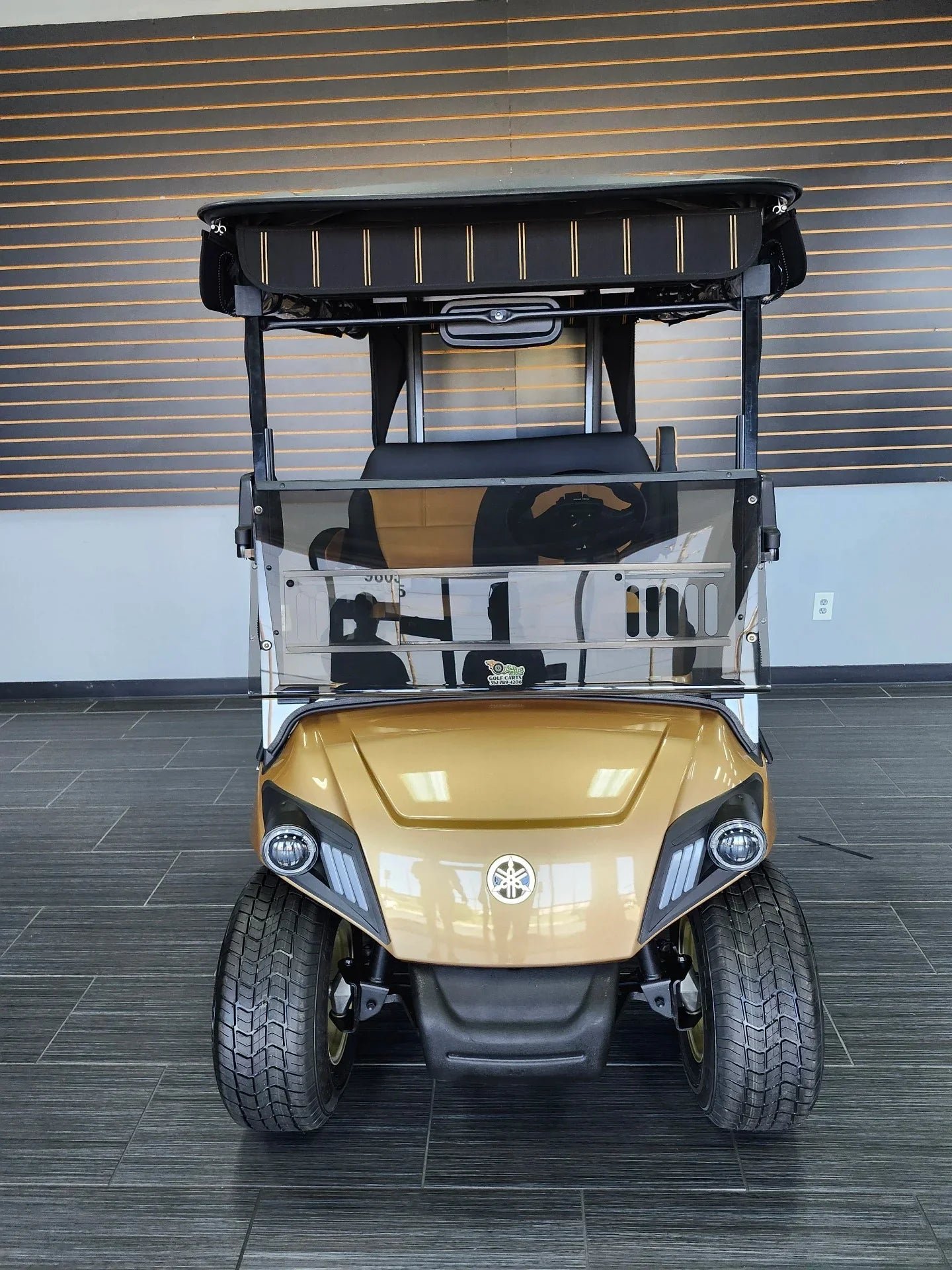 Gold 2021 Yamaha Drive 2 QuieTech EFI Golf Cart for Sale - Image 2