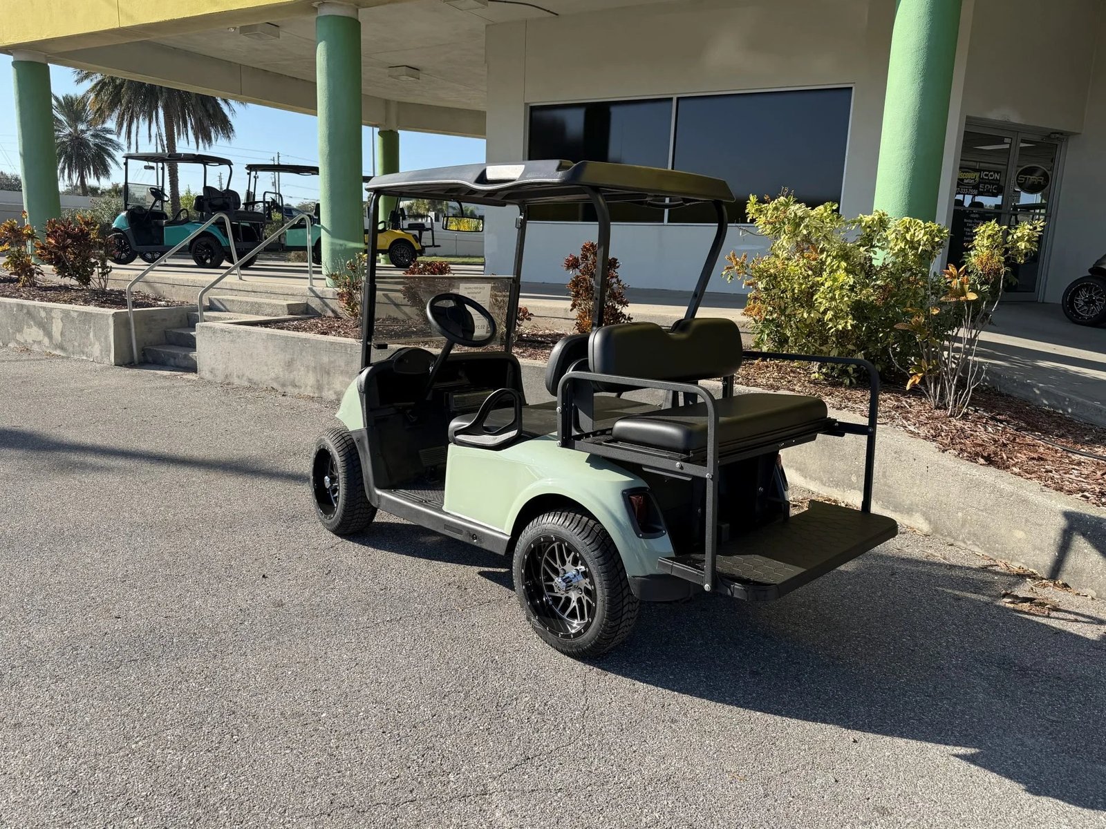 2017 E-Z-GO RXV Elite Lithium Golf Cart for Sale (Mint Green) - Image 2