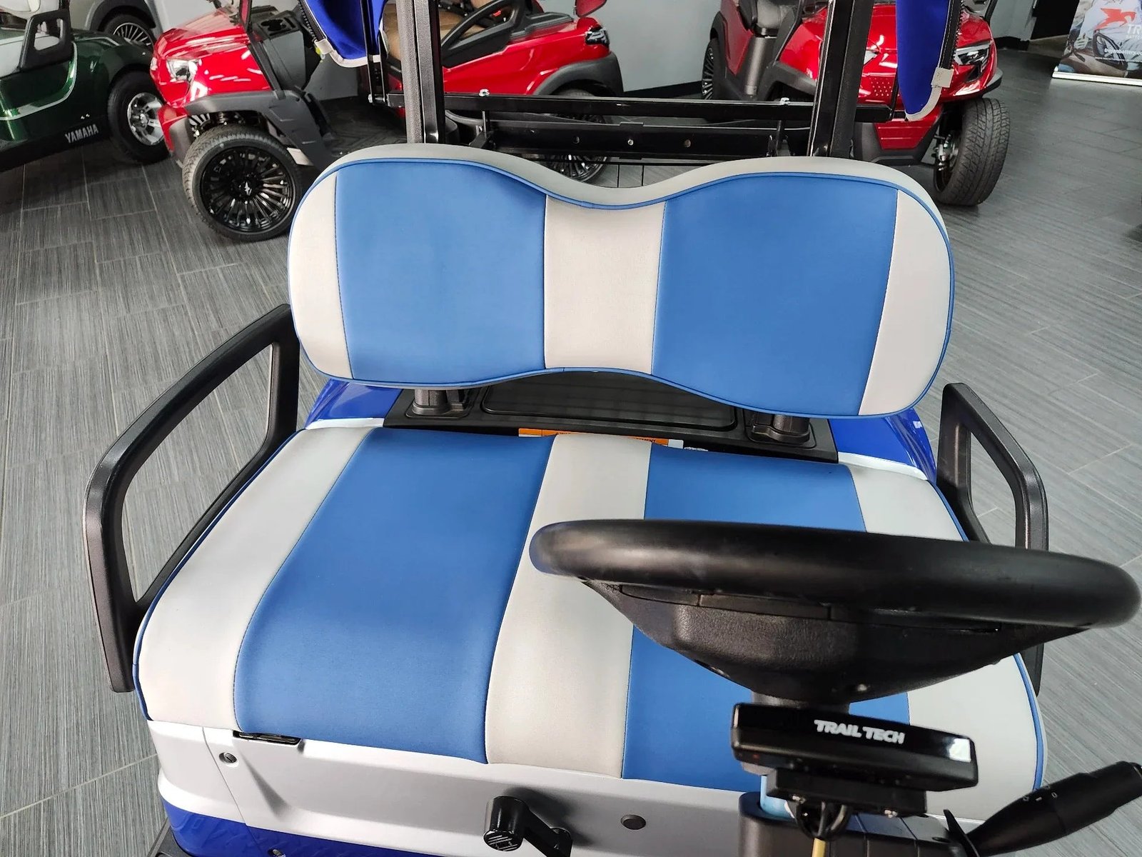 Blue 2021 Yamaha Drive 2 QuieTech EFI Golf Cart for Sale - Image 6