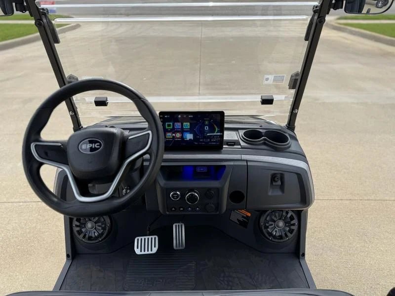 Black 2025 Epic E40FX Golf Cart for Sale - Image 9