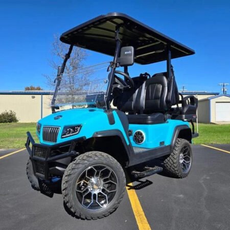 Blue 2025 EVolution D5 Maverick 2+2 Golf Cart for Sale