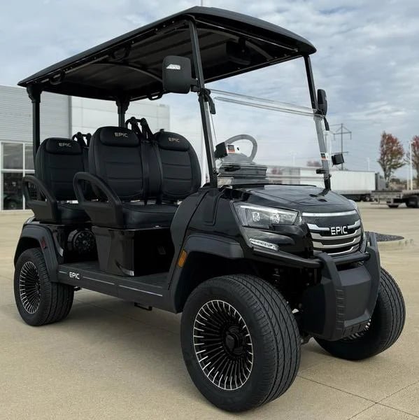 Black 2025 Epic E40FX Golf Cart for Sale - Image 2