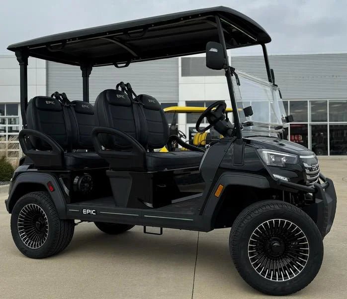 Black 2025 Epic E40FX Golf Cart for Sale - Image 4