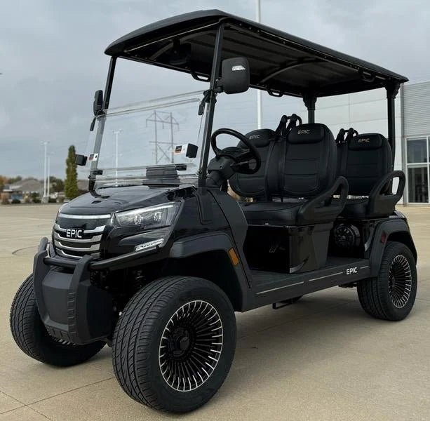 Black 2025 Epic E40FX Golf Cart for Sale