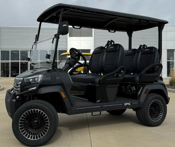 Black 2025 Epic E40FX Golf Cart for Sale - Image 3