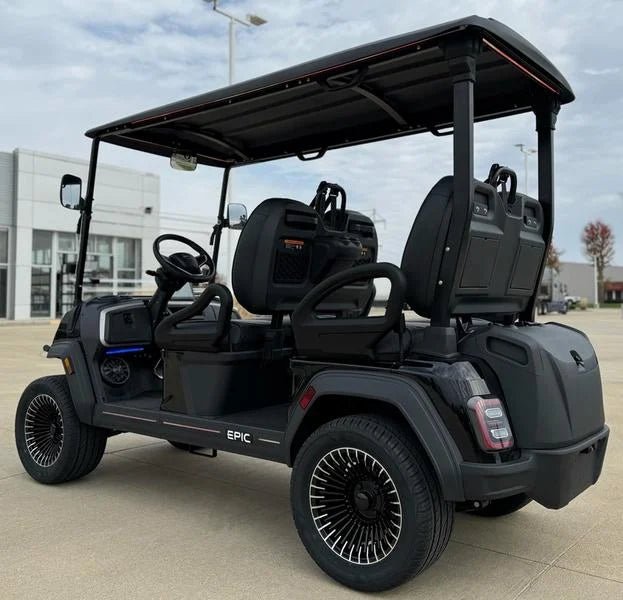 Black 2025 Epic E40FX Golf Cart for Sale - Image 7