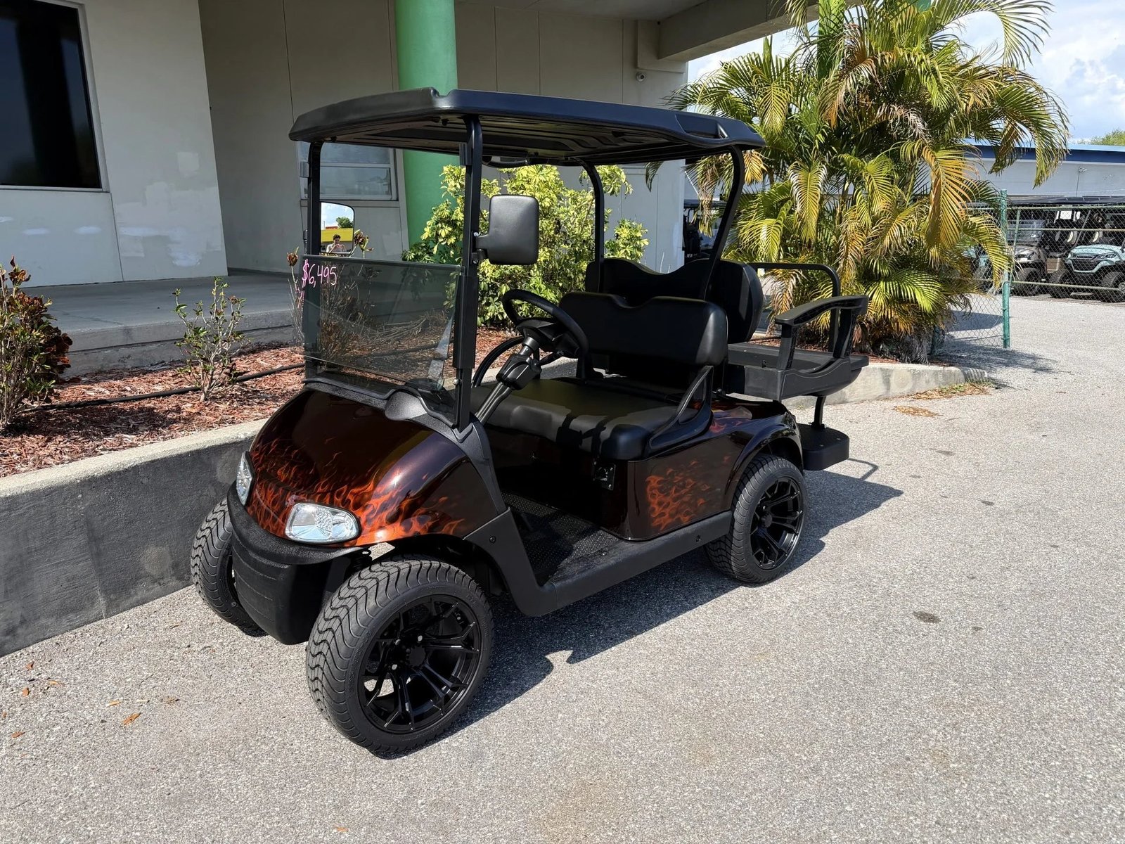 2020 E-Z-GO Lithium Custom Flame RXV Elite Golf Cart for Sale