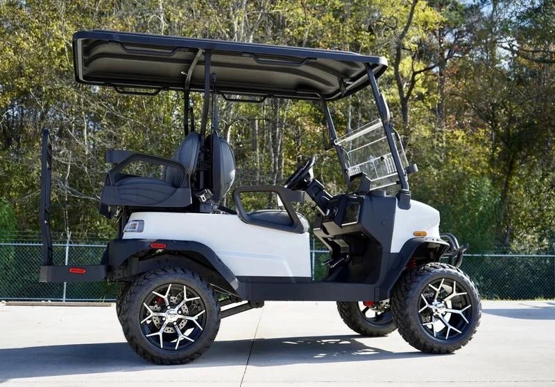 White 2025 Denago EV Nomad XL Golf Cart for Sale - Image 3