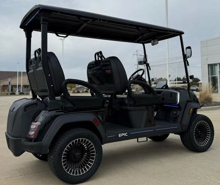 Black 2025 Epic E40FX Golf Cart for Sale - Image 6